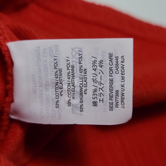 MADEWELL Cold Shoulder Skylark Cotton Blend Red Swing Top Size XS - Picture 3 of 13